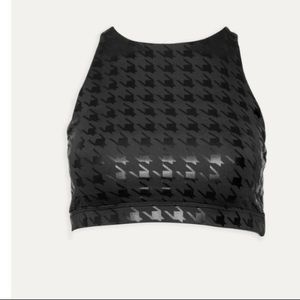 Peloton Houndstooth High Neck Bra